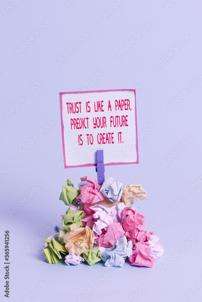 Poster handwriting text the best way to predict your future is to create it.. conceptual photo hard work mo