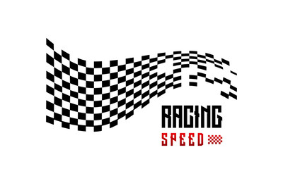 Fast Racing Speed designs concept vector, Simple Racing Flag logo template