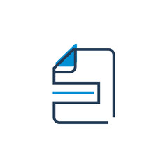 stock vector document file share logo design template