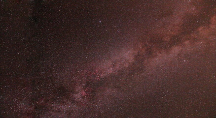 La Voie Lactée astrophotographie avec appareil photo reflex