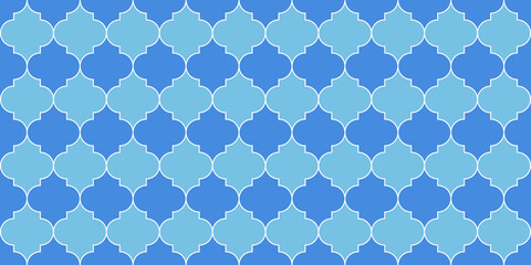 Seamless Moroccan Design Eid Mubarak Islam Background. Seamless Moroccan Mosaic 