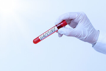 Writing note showing Vaccine. Business concept for preparation of killed microorganisms or living...