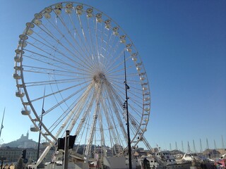 Giant ferris wheel in Nice