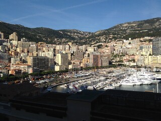 Naklejka premium port of Monaco, La condamine, Monaco yacht club