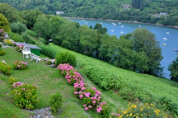 Beautiful view in the little city named 