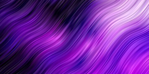 Obraz premium Light Purple vector layout with wry lines. Colorful illustration in abstract style with bent lines. Design for your business promotion.