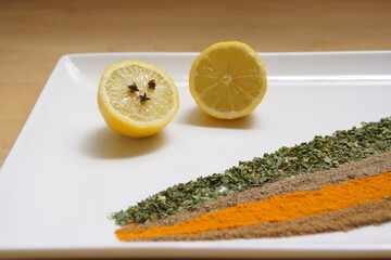 Especias, sabor, olor, comidas, especia, color, platos, cilantro, cúrcuma, pimienta, perejil,...