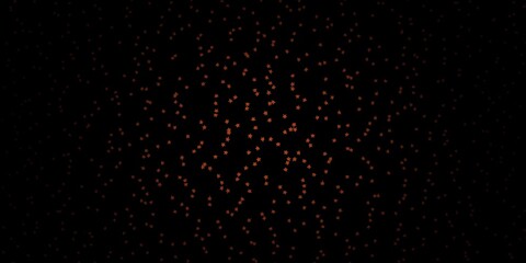 Dark Brown vector background with colorful stars. Modern geometric abstract illustration with stars. Best design for your ad, poster, banner.