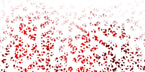Light red vector background with random forms.