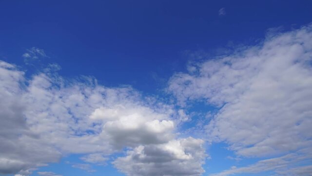 Cloud on blue sky time lapse