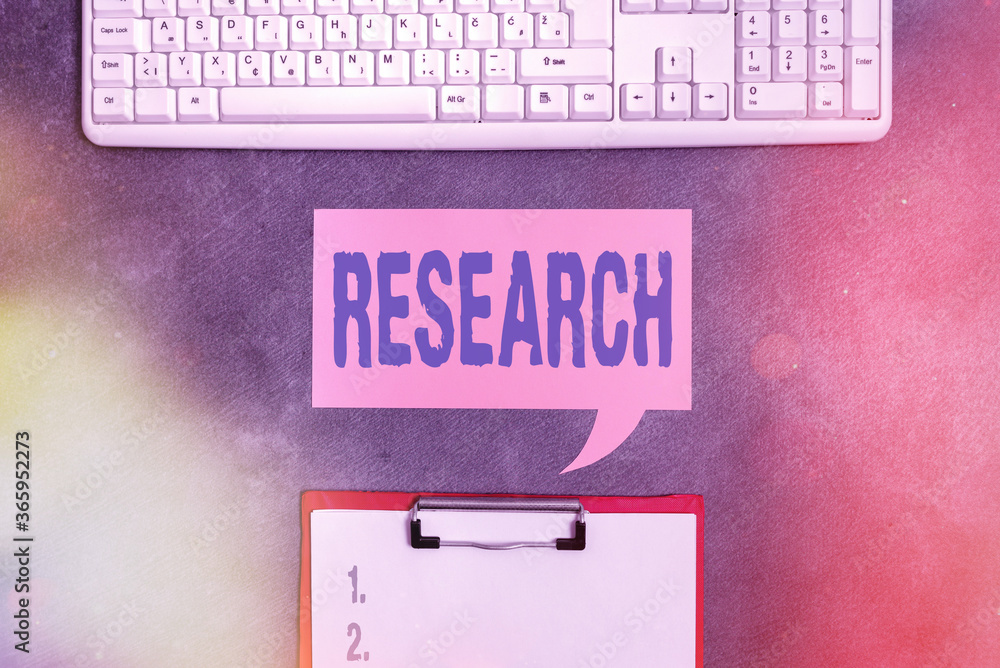 Poster text sign showing research. business photo text systematic analysis and review of materials and sour