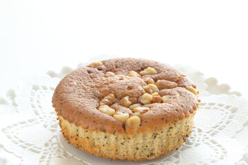 homemade peanut and earl grey tea leaves cake