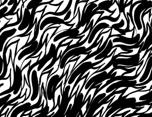 Naklejka na ściany i meble White and black vector. Grunge background. Abstract brush pattern.