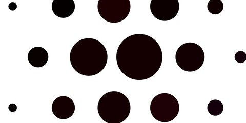 Light Red vector layout with circle shapes. Glitter abstract illustration with colorful drops. New template for a brand book.