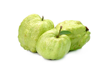 Guava fruit isolated on white background
