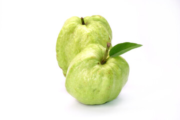 Guava fruit isolated on white background