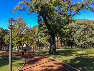 Park square in Buenos Aires Argentina