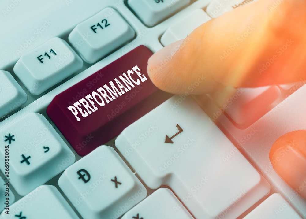 Poster writing note showing performance. business concept for presentation of a play concert or other form 