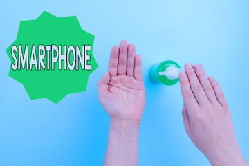Word writing text Smartphone. Business photo showcasing a mobile phone that performs many of the...