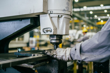 worker working in factory