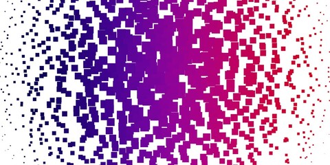 Light Purple, Pink vector background with rectangles. Abstract gradient illustration with colorful rectangles. Template for cellphones.