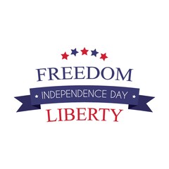 america independence day label
