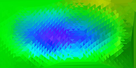 Light multicolor vector poly triangle layout.