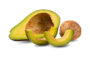 Avocado isolated on a white background