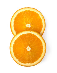 Orange slice isolated on white background
