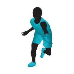 badminton player in action