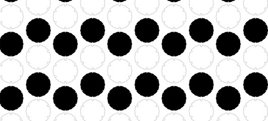 Monochrome Japanese style snow ring pattern background material