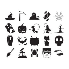 set of halloween icons