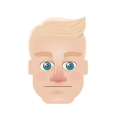 Fototapeta premium man with neutral face