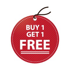 buy one get one free tag
