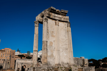 Fototapeta na wymiar ruins of ancient roman forum