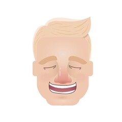 man laughing