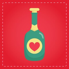 bottle with a heart
