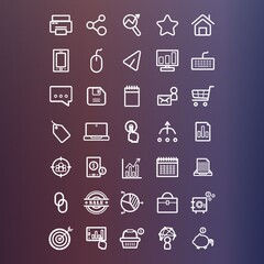 marketing icons collection