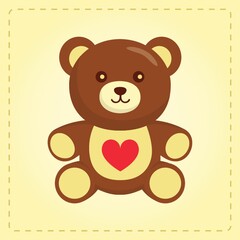 teddy bear with a heart