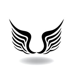 abstract angel wings