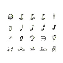 golf icons collection