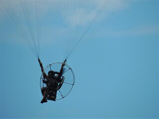 paraglider in the sky