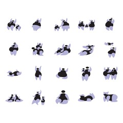 fat people exercising icons