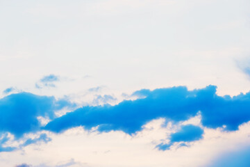 Clouds on the evening sky, summer time