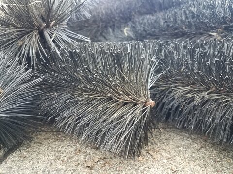 Black Pipe Cleaner And Gutter With Roof Of House