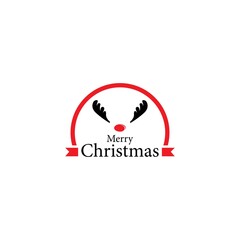 Christmas logo template vector icon design