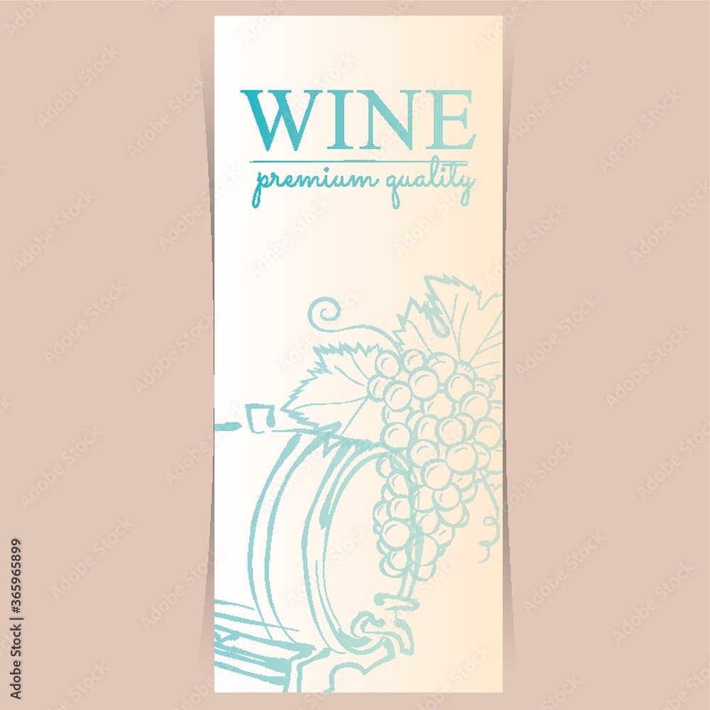 Sticker wine label