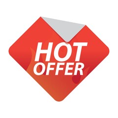 hot offer label
