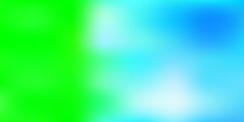 Light blue, green vector abstract blur texture.