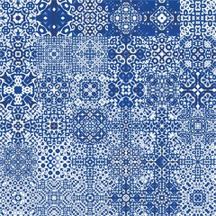 Ornamental azulejo portugal tiles decor.